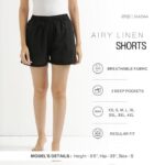 SAADAA Women's Shorts Pants Cotton Linen Fabric 2 Deep Pockets