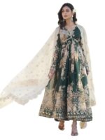 Fashion Basket Havy Silk Printed Anarkali Kurta Set for Women