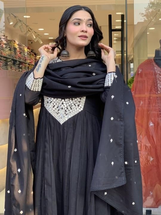 MANHAREE | Women's Rayon Kurta with Pant & Dupatta Set