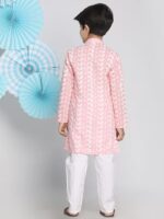 VASTRAMAY Boy's Cotton Printed Kurta Pyjama Set