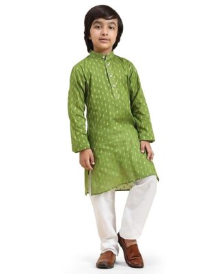 Pro-Ethic Style Developer Boy's Cotton Printed Kurta Pajama For Kid'S s Traditional Dress Kurta Pajama Set