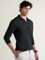 Men's Cotton Long Sleeve Polo