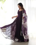 Fashion Basket Women's Georgette Anarkali Dress