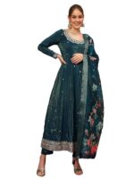 Women’s Rani Pink Anarkali Kurta Set with Dupatta
