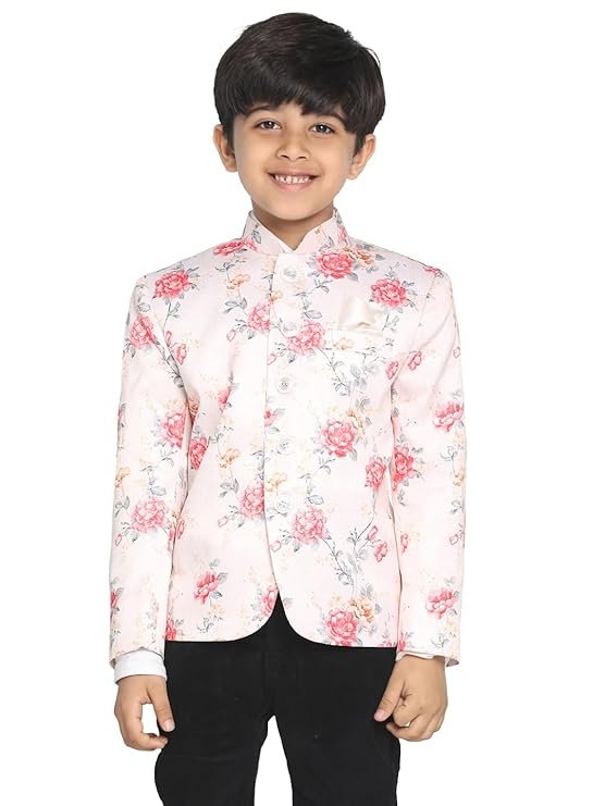 VASTRAMAY Boys' Printed Jodhpuri