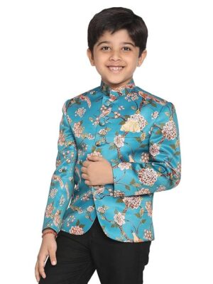 VASTRAMAY Boys' Printed Jodhpuri