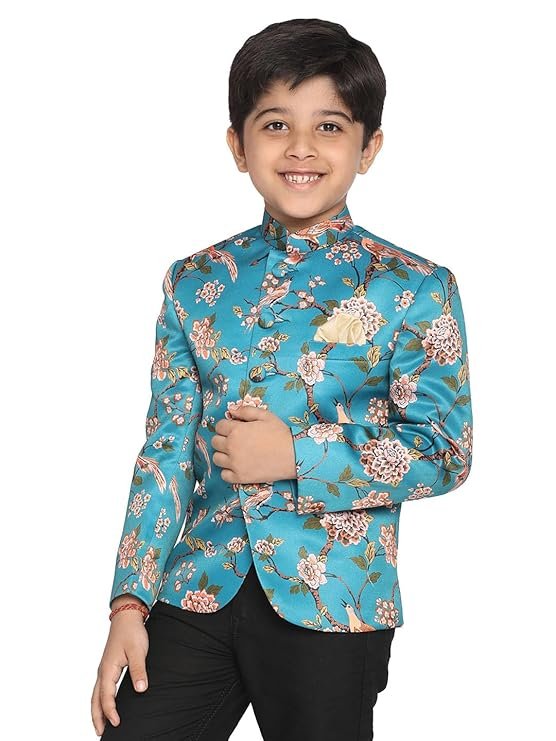 VASTRAMAY Boys' Printed Jodhpuri