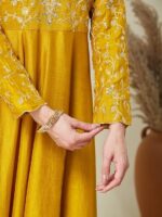 Nermosa Women Printed Anarkali Kurta and Pant Set with Dupatta