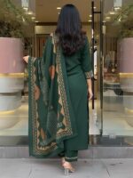 ANNI Desinger Women’s Viscose Anarkali Kurta Set with Pant & Dupatta