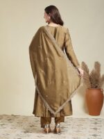 MOKOSH Women's Silk Embroidered Anarkali Set