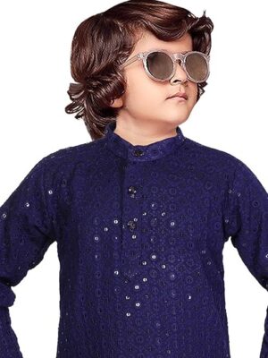 AJ DEZINES Kids Ethnic Wear Cotton Printed Kurta for Boys (Only Kurta)