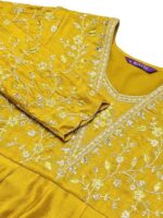 Nermosa Women Printed Anarkali Kurta and Pant Set with Dupatta