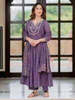 RUDRAPRAYAG Women's Maxi Anarkali Dress